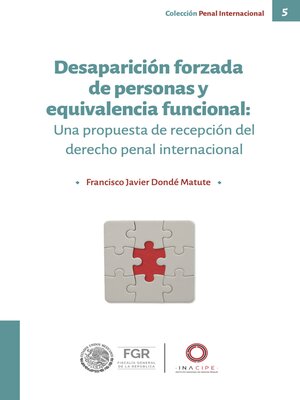 cover image of Desaparición forzada de personas y equivalencia funcional